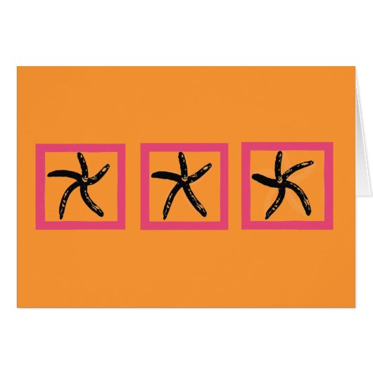 Dancing starfish cards (Front Horizontal)