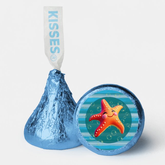 Dancing Starfish Hershey's Candy Favors (Front)