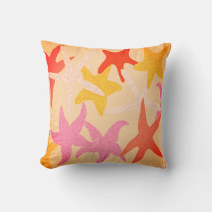Dancing Starfish Throw Pillow