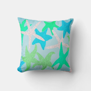 Dancing Starfish Throw Pillow