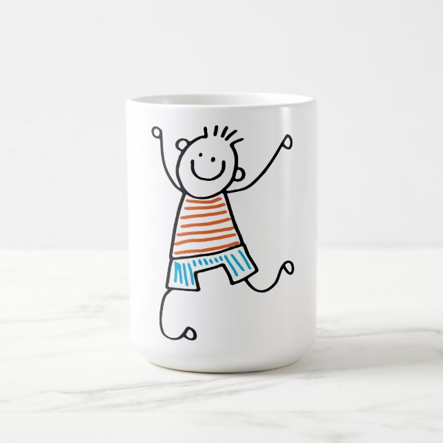 Dancing Stick Man Coffee Mug (Center)