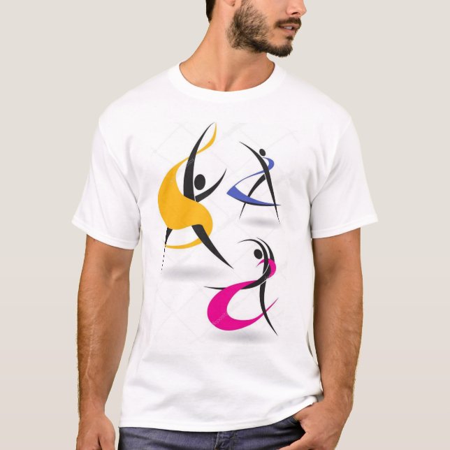 Dancing Stickmen - Energetic Moves T-Shirt (Front)
