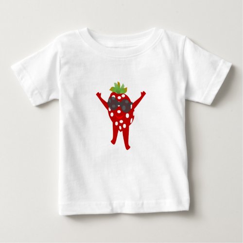 Dancing Strawberry Baby  Baby T_Shirt
