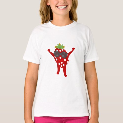 Dancing Strawberry  T_Shirt