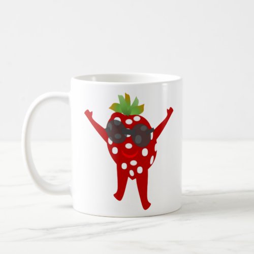 Dancing Strawberry Toddler T_shirt Coffee Mug