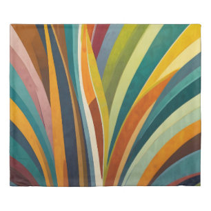 Dancing Stripes in Color Duvet Cover