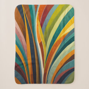 Dancing Stripes in Color Sherpa Blanket