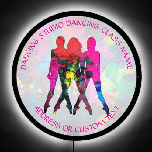 Dancing Studio Dancing Class Teacher Name LED Sign