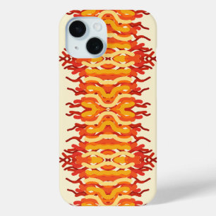 Dancing Sunburst Pop Of Color Abstract Art iPhone 15 Case