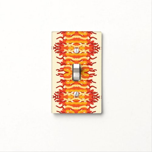Dancing Sunburst Pop Of Color Abstract Art Light Switch Cover