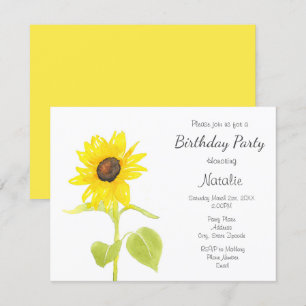 Dancing Sunflower Invitation