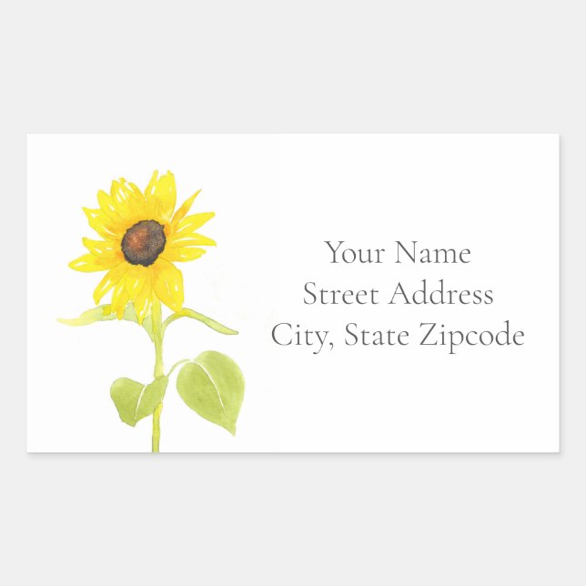 'Dancing Sunflower' Label (Front)