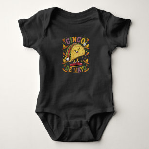 Dancing Taco Funny Cinco De Mayo Fiesta Party Baby Bodysuit