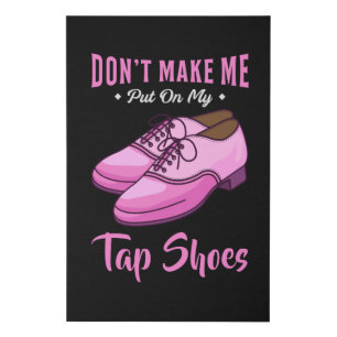 Dancing Tap Shoes Queen Dancer Disco Ballet Gift Faux Canvas Print
