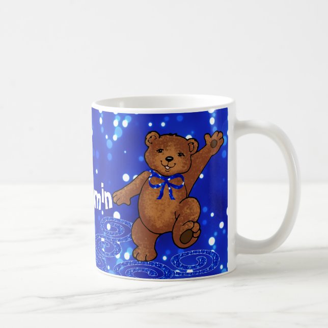 Dancing Teddy Bear Coffee Mug (Right)