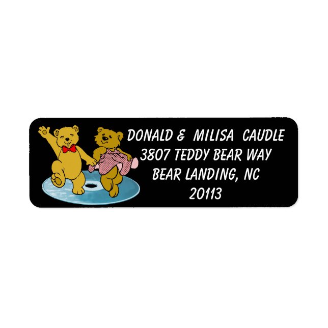 DANCING TEDDY BEARS LABEL (Front)