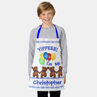 Dancing Teddy Bears Self Esteem Builder for Kids Apron