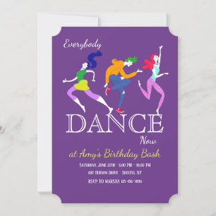 Dancing Teens Invitation