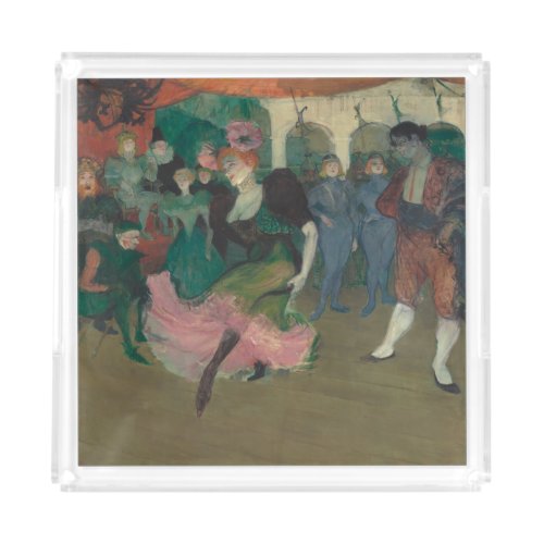Dancing the Bolero _ Toulouse_Lautrec Painting Acrylic Tray