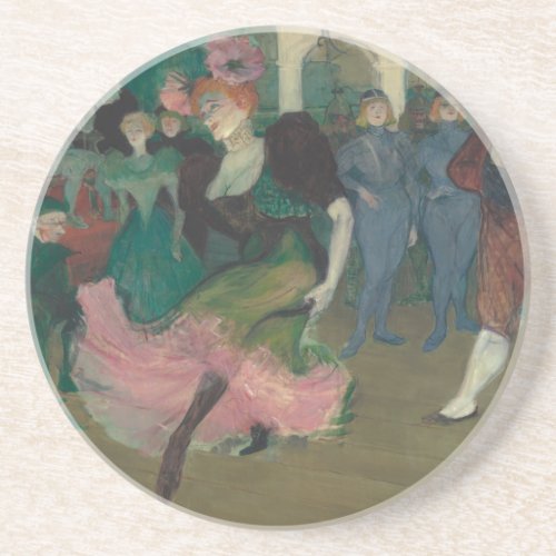 Dancing the Bolero _ Toulouse_Lautrec Painting Coaster