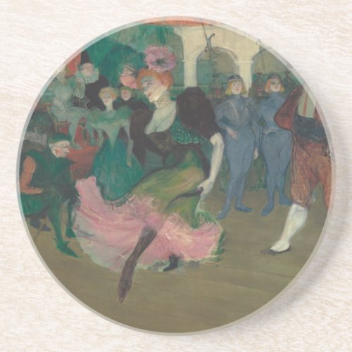 Dancing the Bolero _ Toulouse_Lautrec Painting Coaster