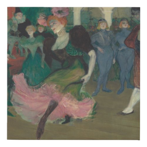 Dancing the Bolero _ Toulouse_Lautrec Painting Faux Canvas Print