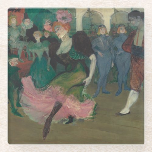 Dancing the Bolero _ Toulouse_Lautrec Painting Glass Coaster