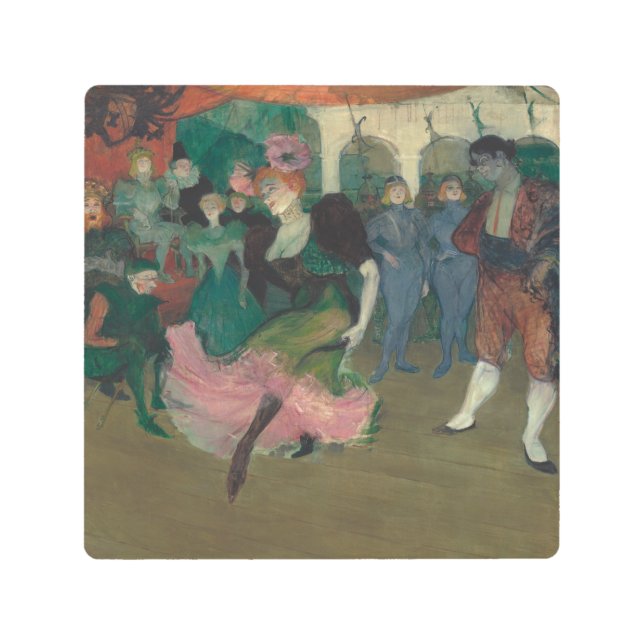 Dancing the Bolero - Toulouse-Lautrec Painting Metal Print (Front)