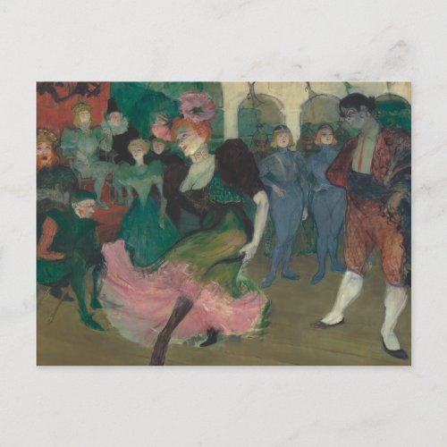 Dancing the Bolero _ Toulouse_Lautrec Painting Postcard