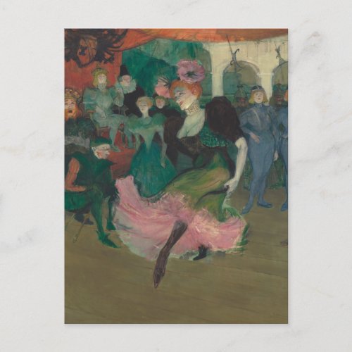 Dancing the Bolero _ Toulouse_Lautrec Painting Postcard