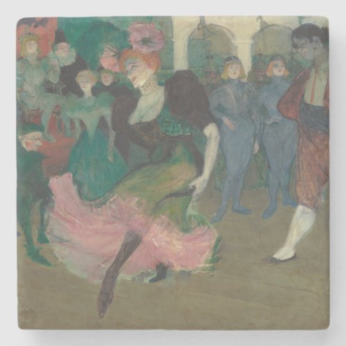 Dancing the Bolero _ Toulouse_Lautrec Painting Stone Coaster
