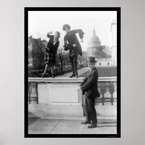 Dancing the Charleston in Washington DC 1925 Poster