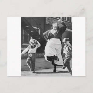 Dancing the day away postcard