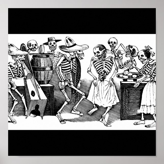 "Dancing the Jarabe in the Other World" Poster (Front)