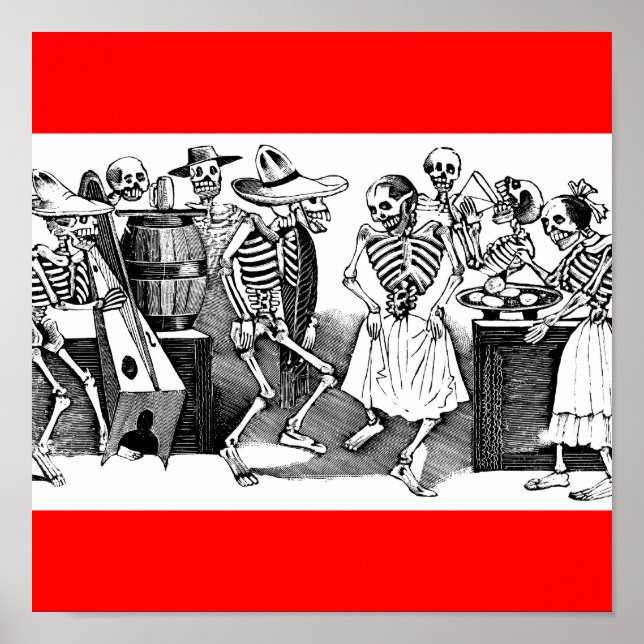 "Dancing the Jarabe in the Other World" Poster (Front)