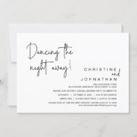 Dancing The Night Away, Wedding Elopement Party