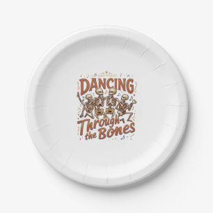 Dancing Through Bones Halloween Skeletons Music Ce Paper Plates