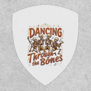 Dancing Through Bones Halloween Skeletons Music Ce Patch