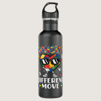 Dancing To A Different Move Autism Awareness Love  Stainless Steel Water Bottle