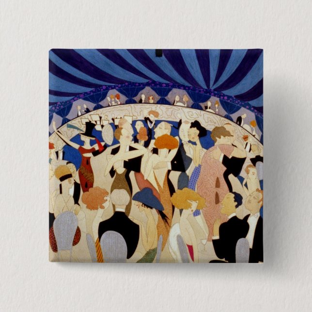 Dancing to a Jazz Band Button (Front)
