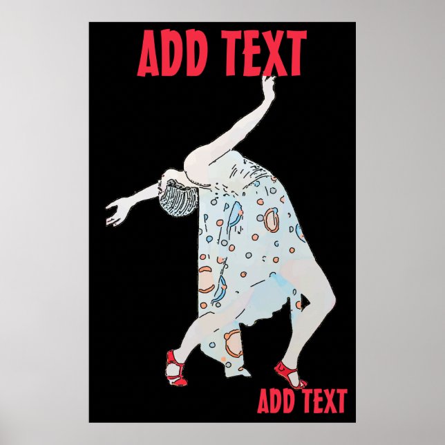 Dancing  to Jazz, add text Poster (Front)