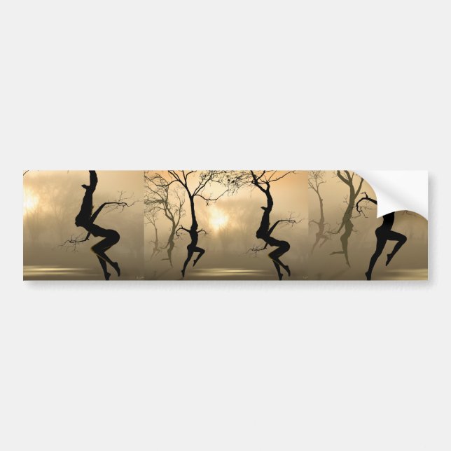 Dancing Trees Bumper Sticker (Front)