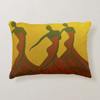 Dancing Trio Decorative Pillow