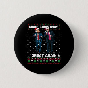 Dancing Trump Santa And Dj Vance Make Christmas Gr Button