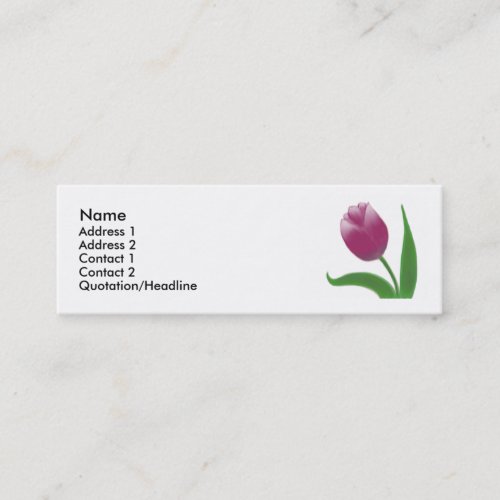 Dancing Tulip Profile Card