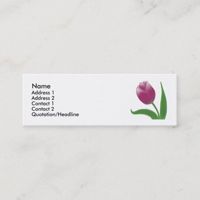 Dancing Tulip Profile Card (Front)