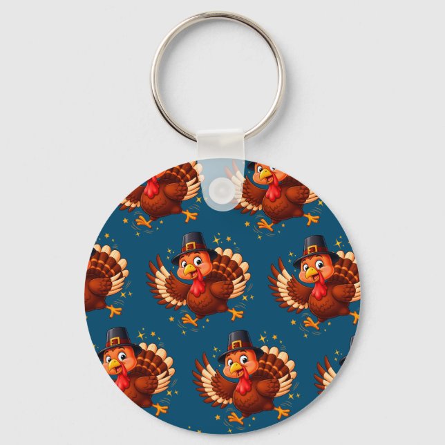 Dancing Turkey Keychain (Front)