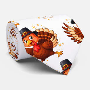 Dancing Turkey Neck Tie
