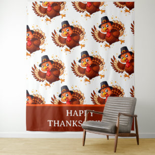 Dancing Turkey Tapestry