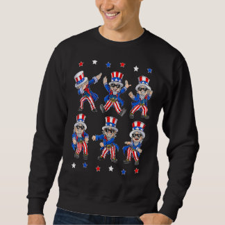 Dancing Uncle Sam 4th Of July Boys Girls Kids Dan Sweatshirt